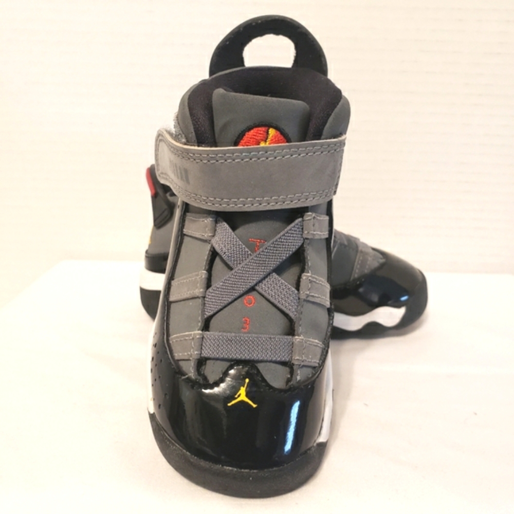 Jordan 6 Rings Toddler Size 7C Light Graphite, Black, White